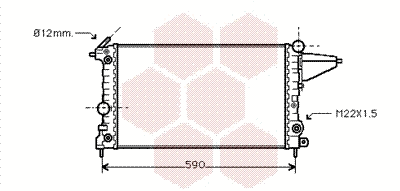 Radiator, engine cooling (37002117)