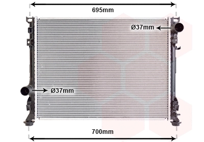 Radiator, engine cooling (07002097)