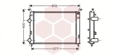 Radiator, engine cooling (17002336)