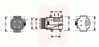 Compressor, air conditioning (7700K026)