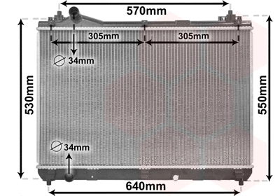 Radiator, engine cooling (52002104)