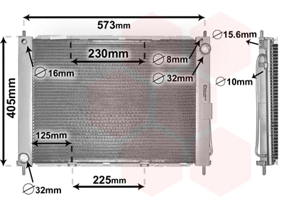 Radiator, engine cooling (4300M405)