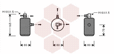 Dryer, air conditioning (0900D162)