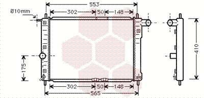 Radiator, engine cooling (81002039)