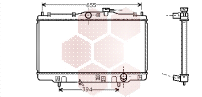 Radiator, engine cooling (25002070)