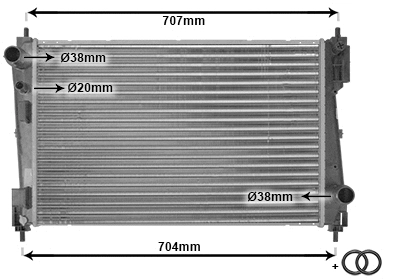 Radiator, engine cooling