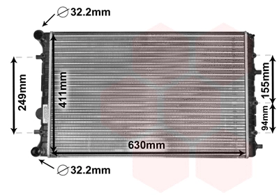 Radiator, engine cooling (58002347)