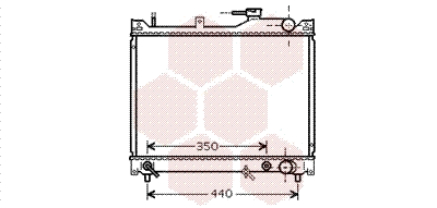Radiator, engine cooling (52002101)