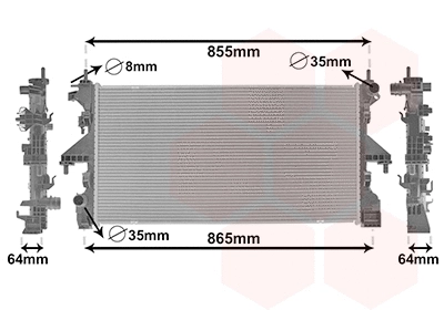 Radiator, engine cooling (09012712)