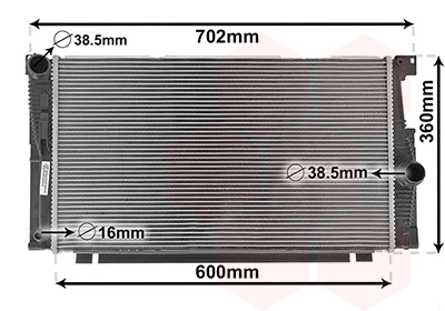 Radiator, engine cooling (06002700)