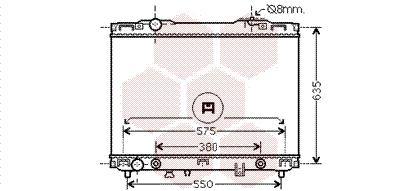 Radiator, engine cooling (83002175)