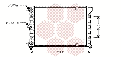 Radiator, engine cooling (58002084)
