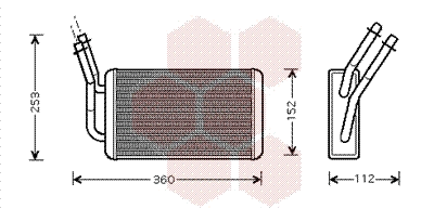 Heat Exchanger, interior heating (18006316)