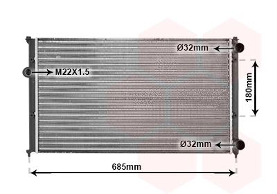 Radiator, engine cooling (58002116)