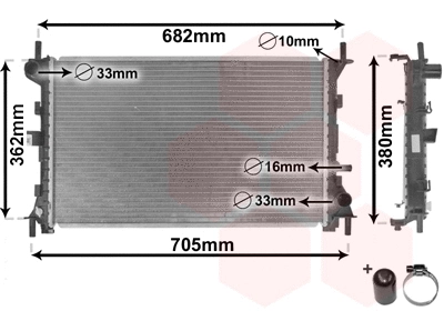 Radiator, engine cooling (18002264)