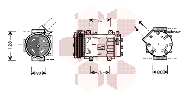 Compressor, air conditioning (4300K255)