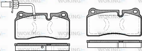 Brake Pad Set, disc brake (P8833.11)
