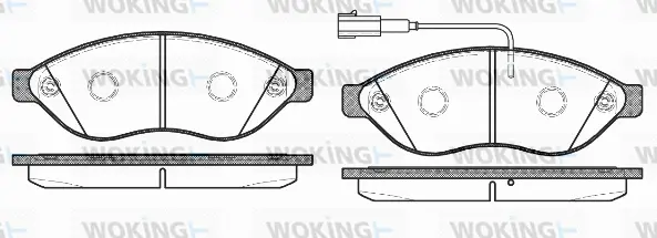 Brake Pad Set, disc brake (P13373.12)