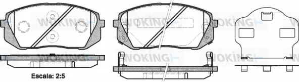 Brake Pad Set, disc brake (P12023.02)