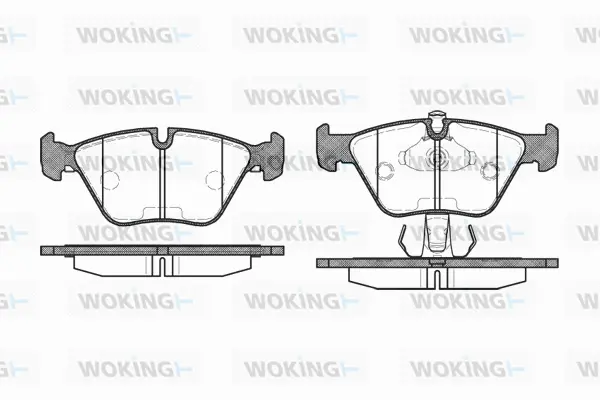 Brake Pad Set, disc brake (P3703.15)