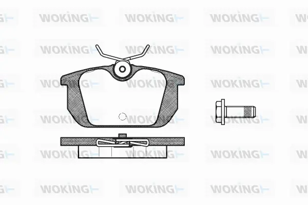 Brake Pad Set, disc brake (P3313.00)