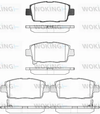 Brake Pad Set, disc brake (P8713.42)