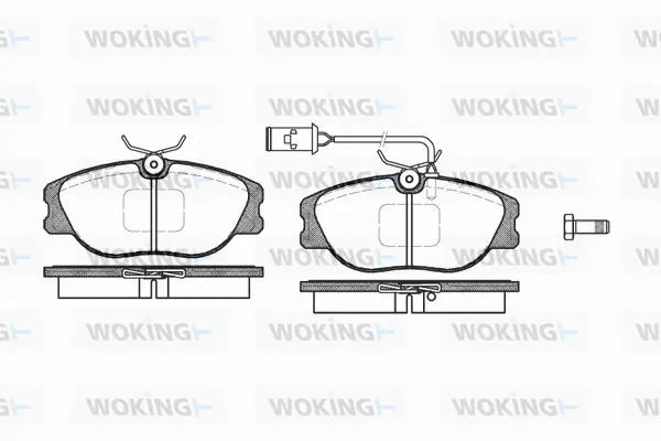 Brake Pad Set, disc brake (P2053.02)