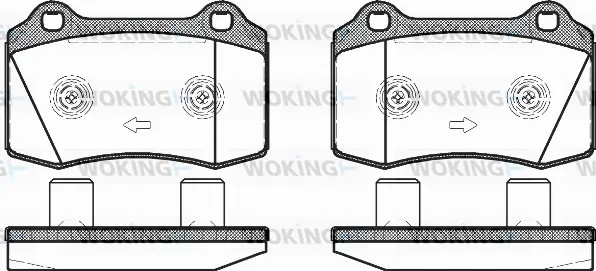 Brake Pad Set, disc brake (P5343.58)