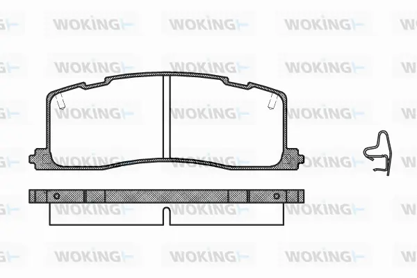 Brake Pad Set, disc brake (P2673.00)