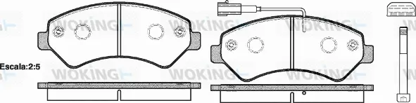 Brake Pad Set, disc brake (P13753.01)