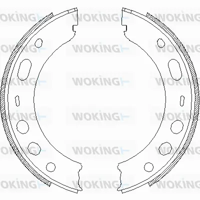 Brake Shoe, parking brake (Z4724.00)