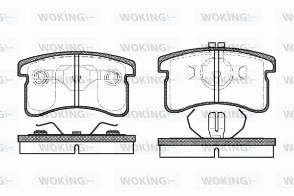 Brake Pad Set, disc brake (P5893.00)