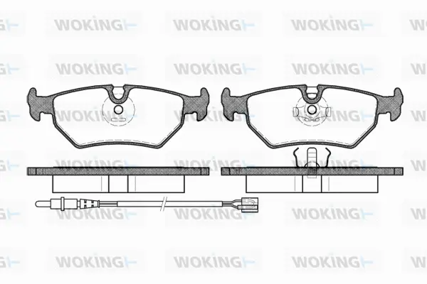Brake Pad Set, disc brake (P3653.32)