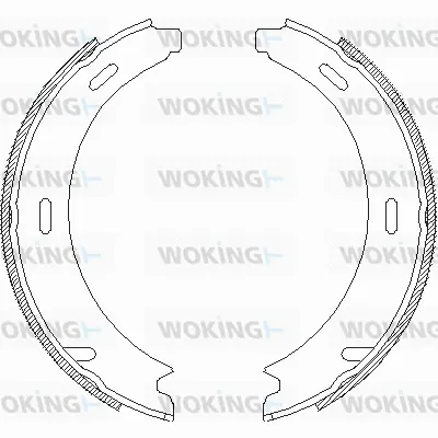 Brake Shoe, parking brake (Z4093.02)