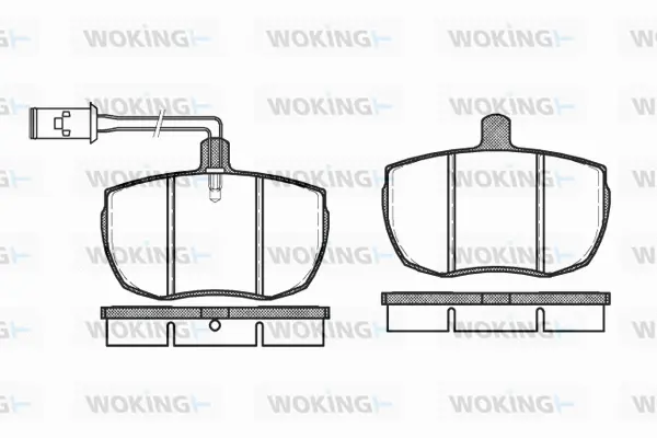 Brake Pad Set, disc brake (P1563.11)