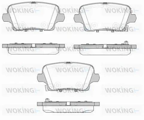Brake Pad Set, disc brake (P1921302)