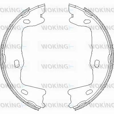 Brake Shoe, parking brake (Z4651.00)