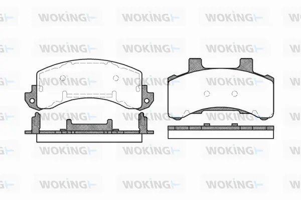Brake Pad Set, disc brake (P4163.00)