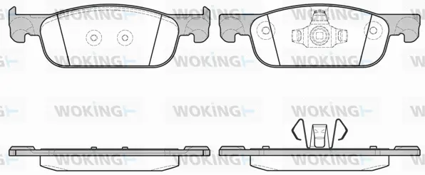 Brake Pad Set, disc brake (P16183.00)