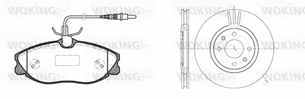 Brake Kit, disc brake (87043.00)