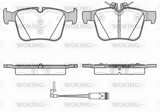 Brake Pad Set, disc brake (P14163.21)