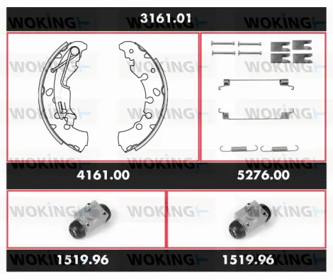 Brake Kit, drum brake (3161.01)