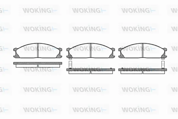 Brake Pad Set, disc brake (P3363.02)