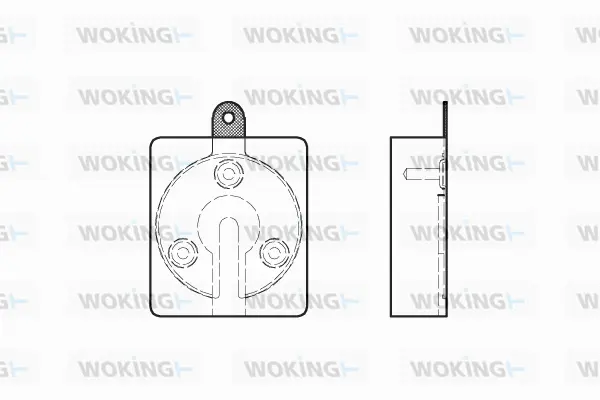 Brake Pad Set, disc brake (P1593.00)