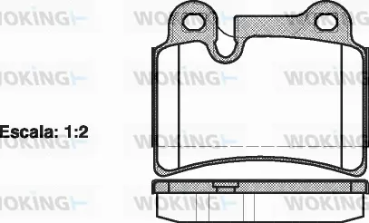 Brake Pad Set, disc brake (P13403.00)