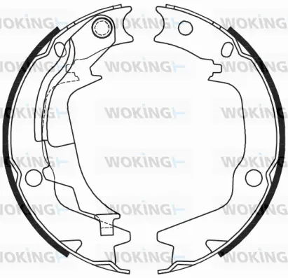 Brake Shoe, parking brake (Z4244.00)