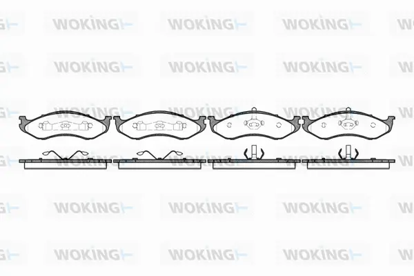 Brake Pad Set, disc brake (P5673.20)
