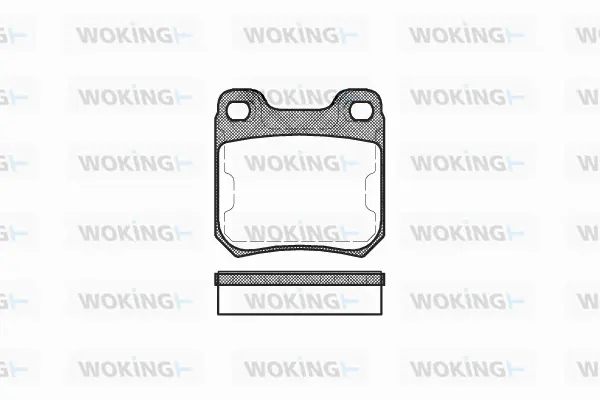 Brake Pad Set, disc brake (P3393.50)