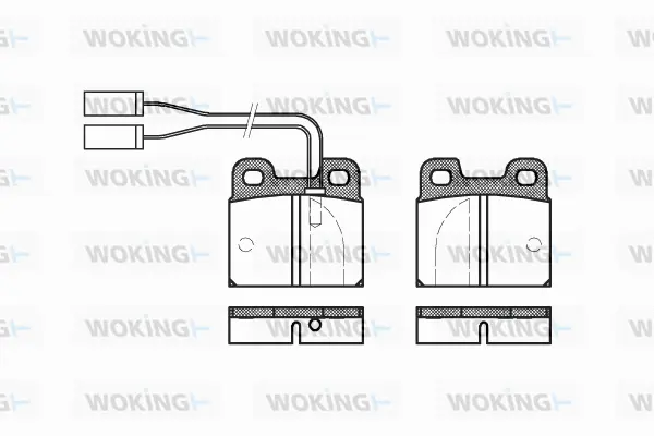 Brake Pad Set, disc brake (P1053.01)