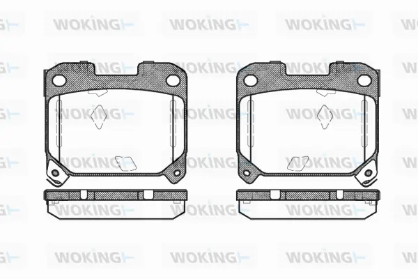 Brake Pad Set, disc brake (P5753.04)